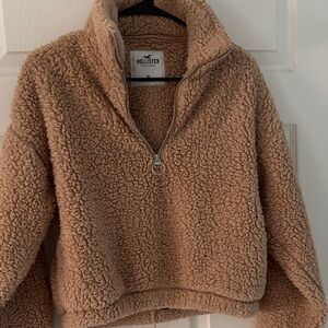 Hollister Tan Sherpa Pullover